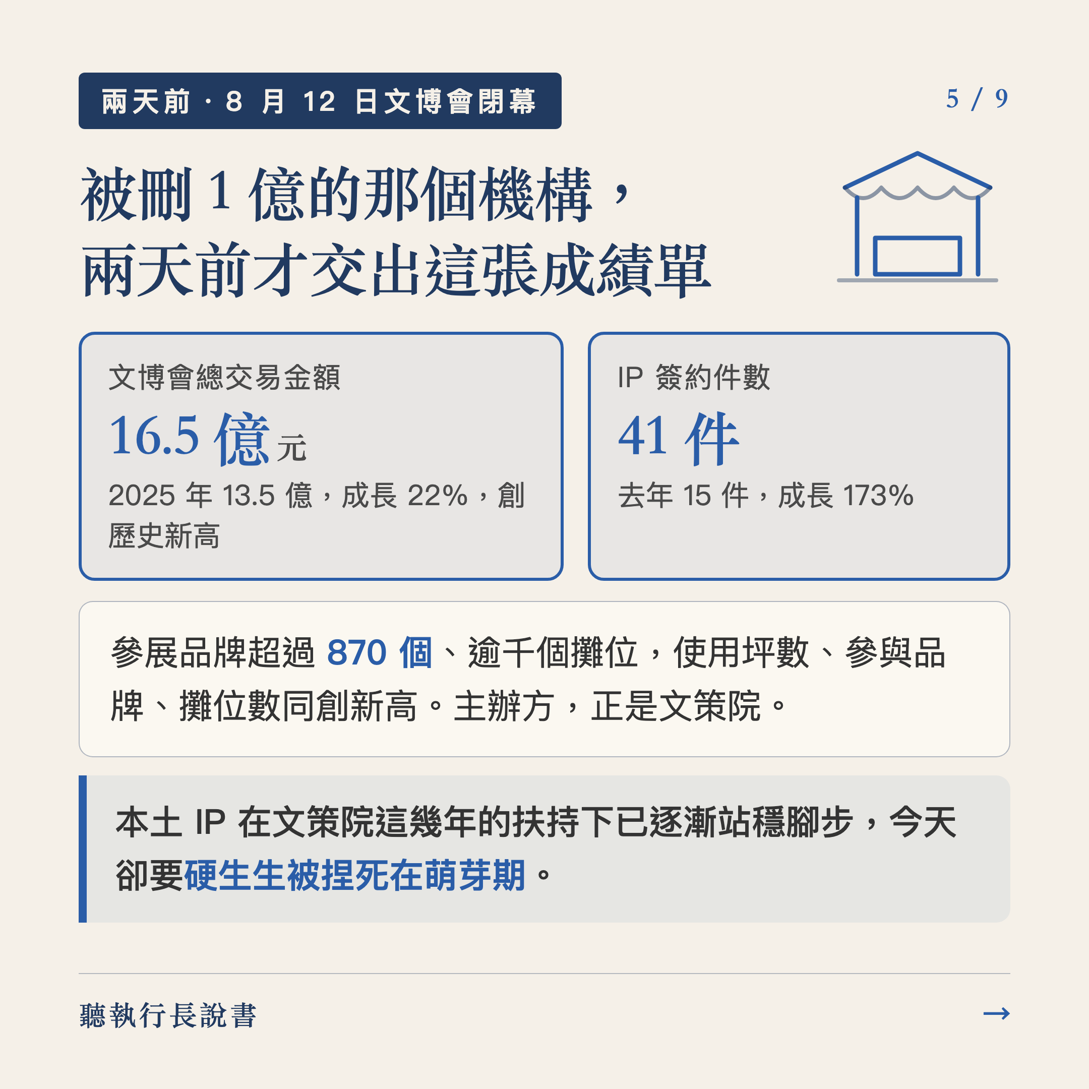 刪掉的不只是一億元，是台灣人認識台灣人的機會｜圖卡